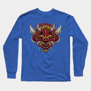 Japanese Oni Dragon Long Sleeve T-Shirt